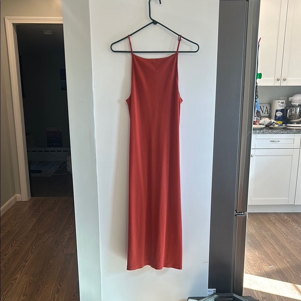 Old Navy, long dress, burnt orange, fall